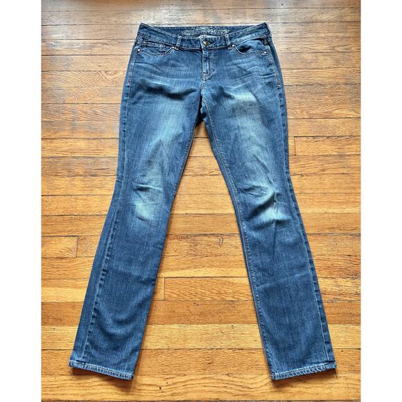 EXPRESS Skinny Curvy Fit Mid-Rise Jeans sz 8R - Picture 1 of 12